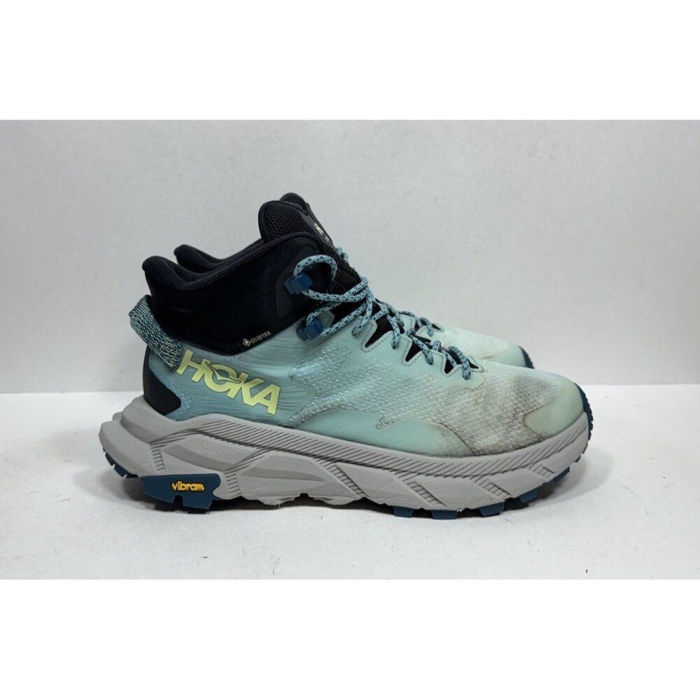 Hoka One One Trail Code GTX Women Size 9.5B‎ US 1123166 BGCS Blue Athletic Shoes